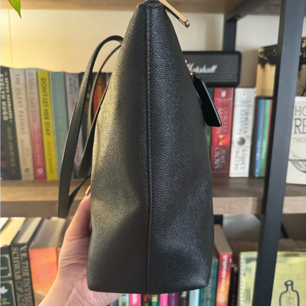 Coach Black Crossgrain Leather Tote Bag - Picture 4 of 5